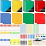 12 Set of 240 Pcs Back to School Supplies Kits Bulk Elementary Supply Bundle Kit K-12 Middle High School Supplies Essentials Set Notebook Folder Pencil Color Pen and More for Classroom Student