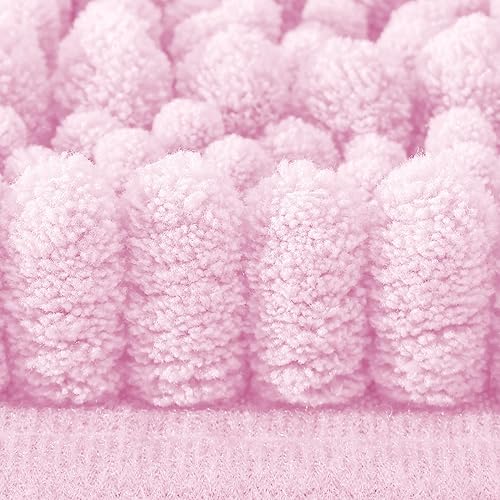 Miniatura 94 de Smiry Alfombras de Baño 24 x 16 pulgadas, Tapetes de Baño de Chenilla Extra Suaves y Absorbentes, Respaldo de Goma Antideslizante, Lavable a Azul