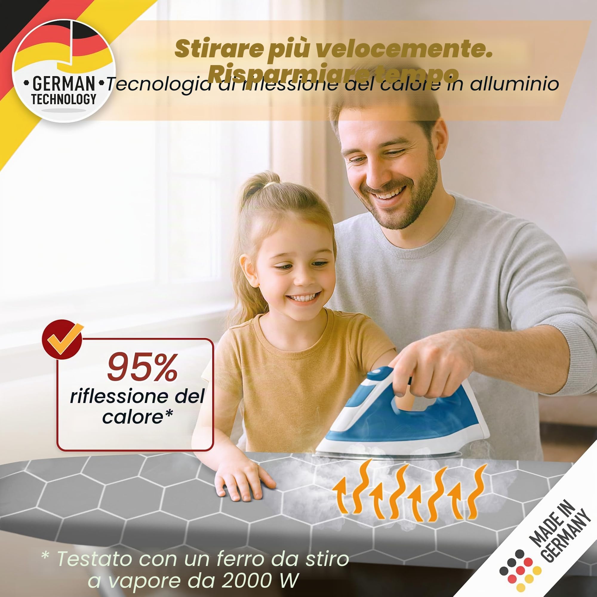 arteneur Copriasse da Stiro High-Speed 120x40, Taglia M