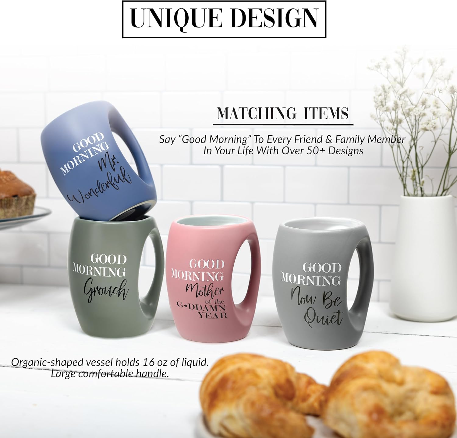 Pavilion Gift Company - Good Morning Mr. Wonderful - 16 oz Green Coffee Mug Tea Cup Gift From Husband Boyfriend Anniversary Wedding Birthday Long Distance Present - Image 4