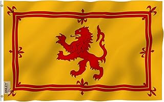 ANLEY Fly Breeze 3x5 Foot Scotland Rampant Lion Flag - Vivid Color and UV Fade Resistant - Canvas Header and Double Stitched - Scottish Rampant Lion Flags Polyester with Brass Grommets 3 X 5 Ft