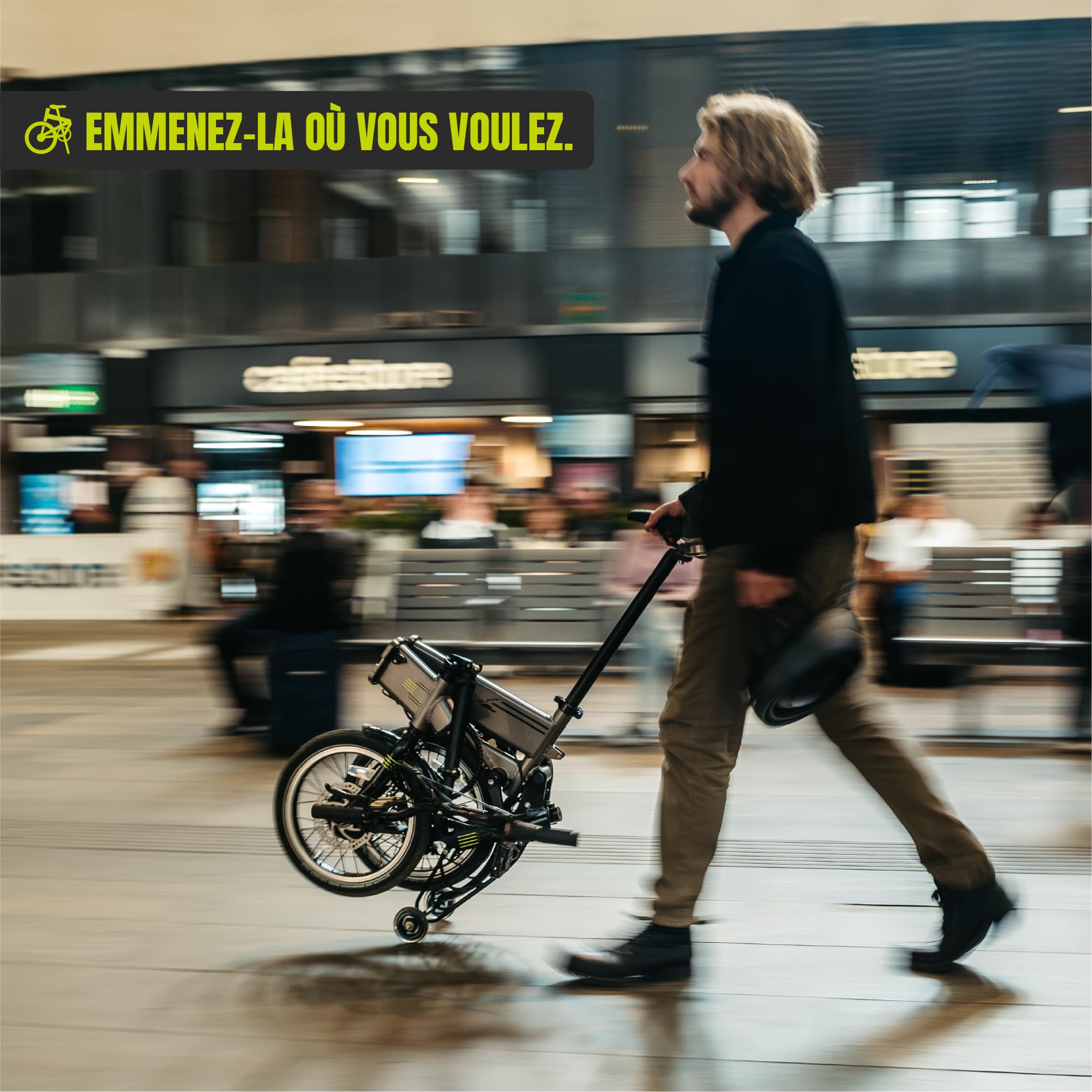 Flebi Supra 4.0 Vélo Électrique Pliable 16" | Autonomie 70 km | Batterie Amovible 10,4Ah/374Wh | 3 Vitesses | E-Bike Urbain Unisexe Compact et Léger Femme/Homme