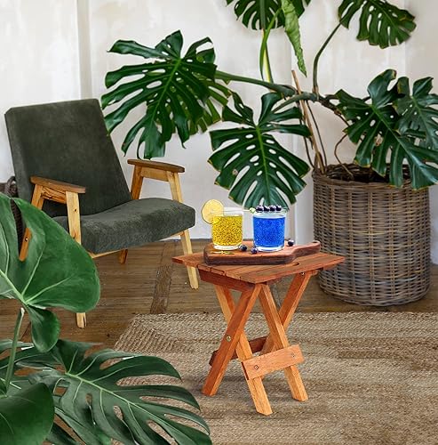 Miniatura 7 de Mesa de patio pequeña, mesa auxiliar plegable para exteriores, mesa auxiliar portátil, mesa auxiliar pequeña, mesa auxiliar, mesa auxiliar pequeña,