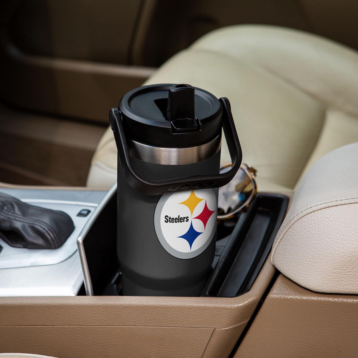 FOCO Unisex NFL Team Logo Insulated Travel Mug 30oz Straw Tumbler