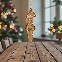 Vista 2 de Adorno - Howdy Ho - Madera Cruda 2x5in