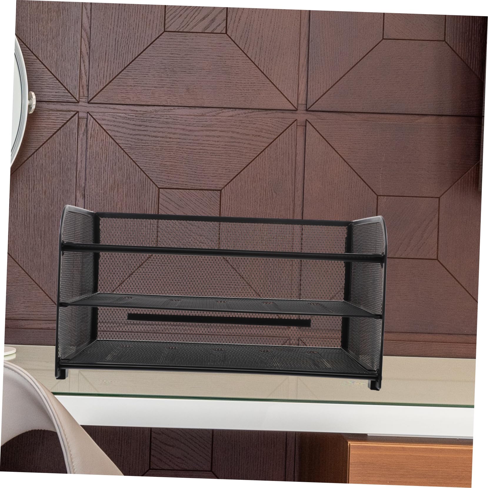 TOPBATHY Organizzatore Documenti Da Scrivania In Metallo Smontabile Porta Cartelle Multiuso Per Ufficio Casa Desktop Holder