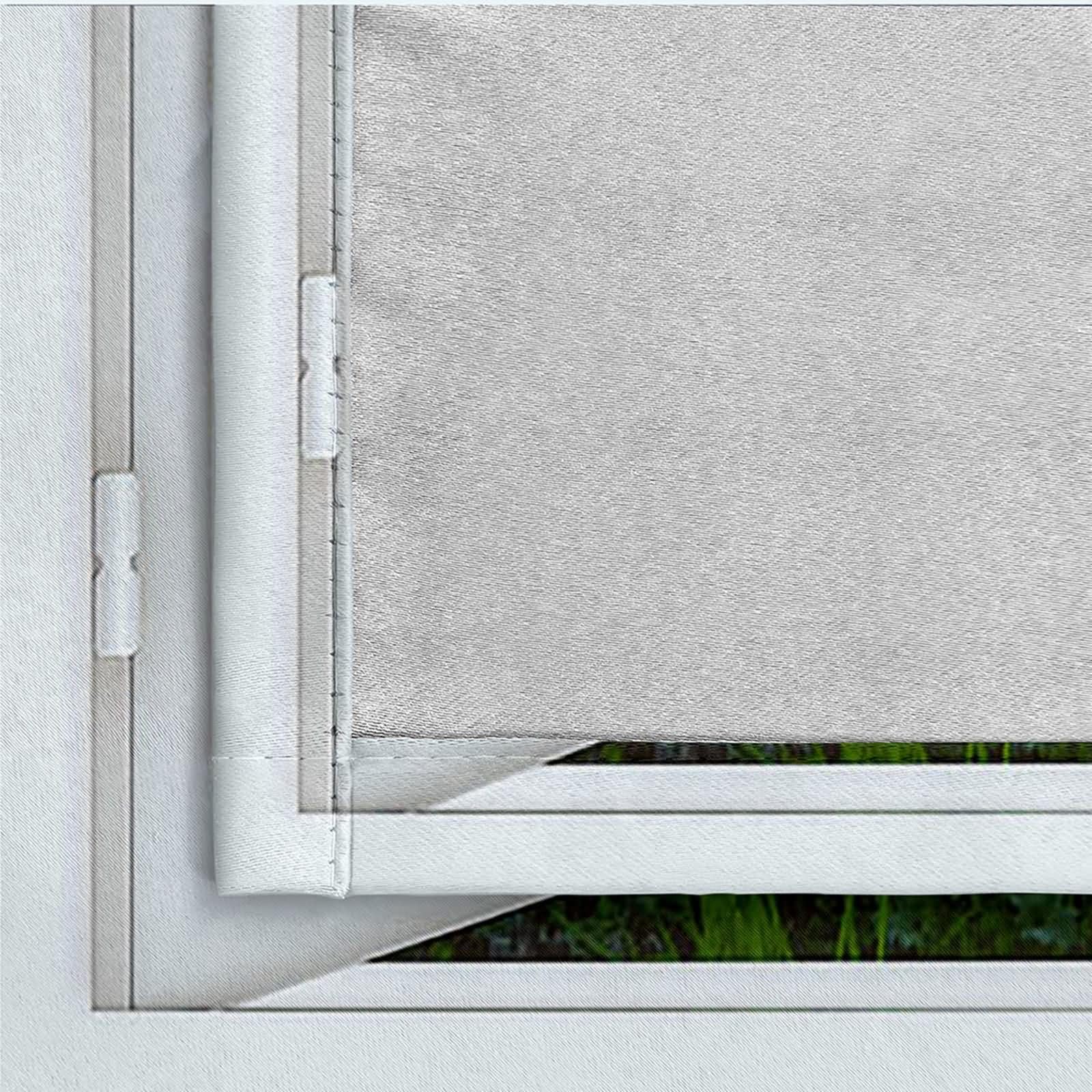 Wärmeisolierende Vorhänge 2er Pack,2 x 214W x 274H cm,Ösen Gardinen Küche Fenster und Waldlandschaft Vorhang für Küchen Modern Weiß Grün