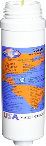 Omnipure Cartucho de filtro de bloque de carbono Q5420 1 micrófono