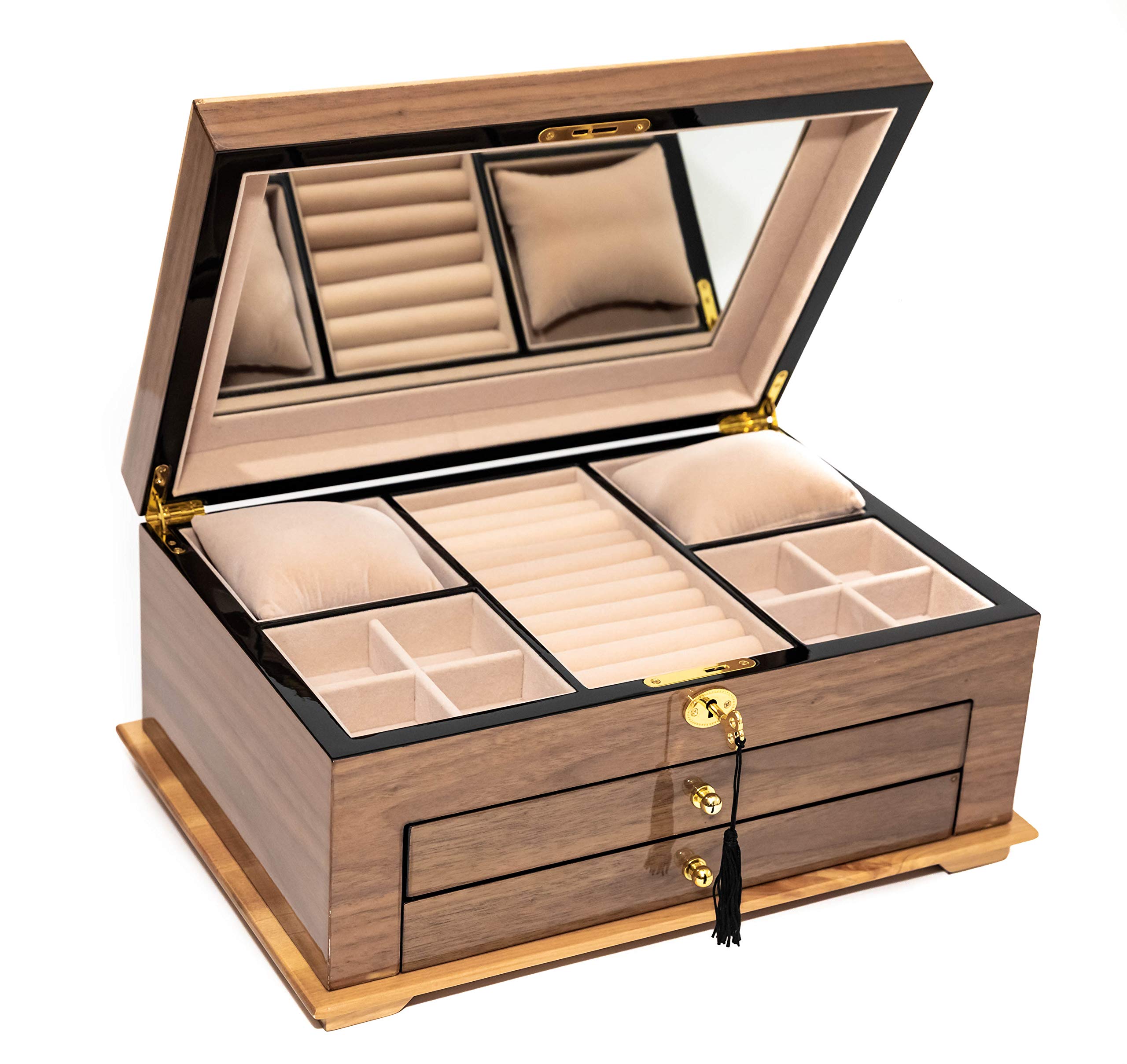 Bello Games New York Inc Lexington Avenue Luxury Lacquered Extra Large Mens Womens Jewelry box