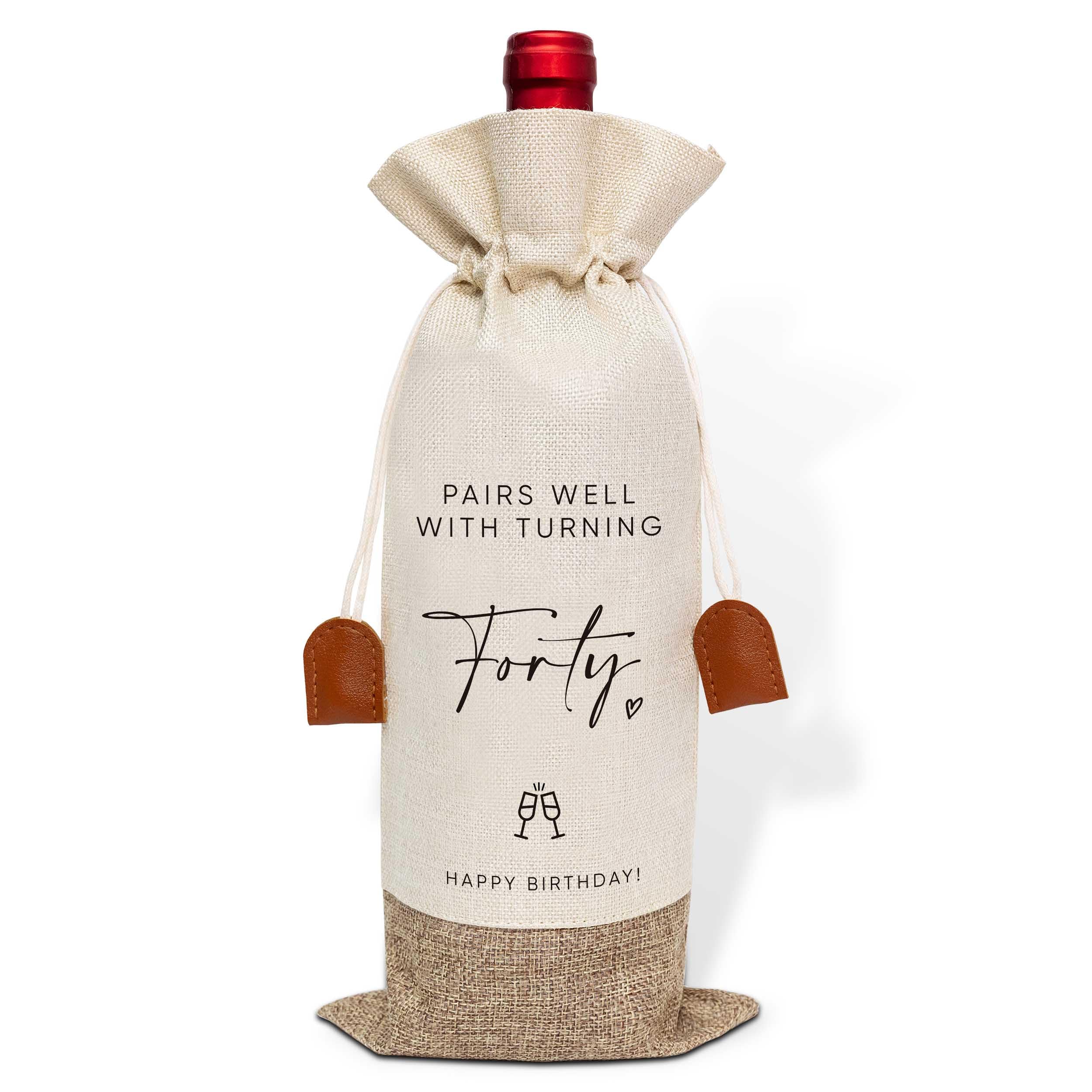 Sac à Vin Pour 40e Anniversaire - Cadeau D'anniversaire Pour