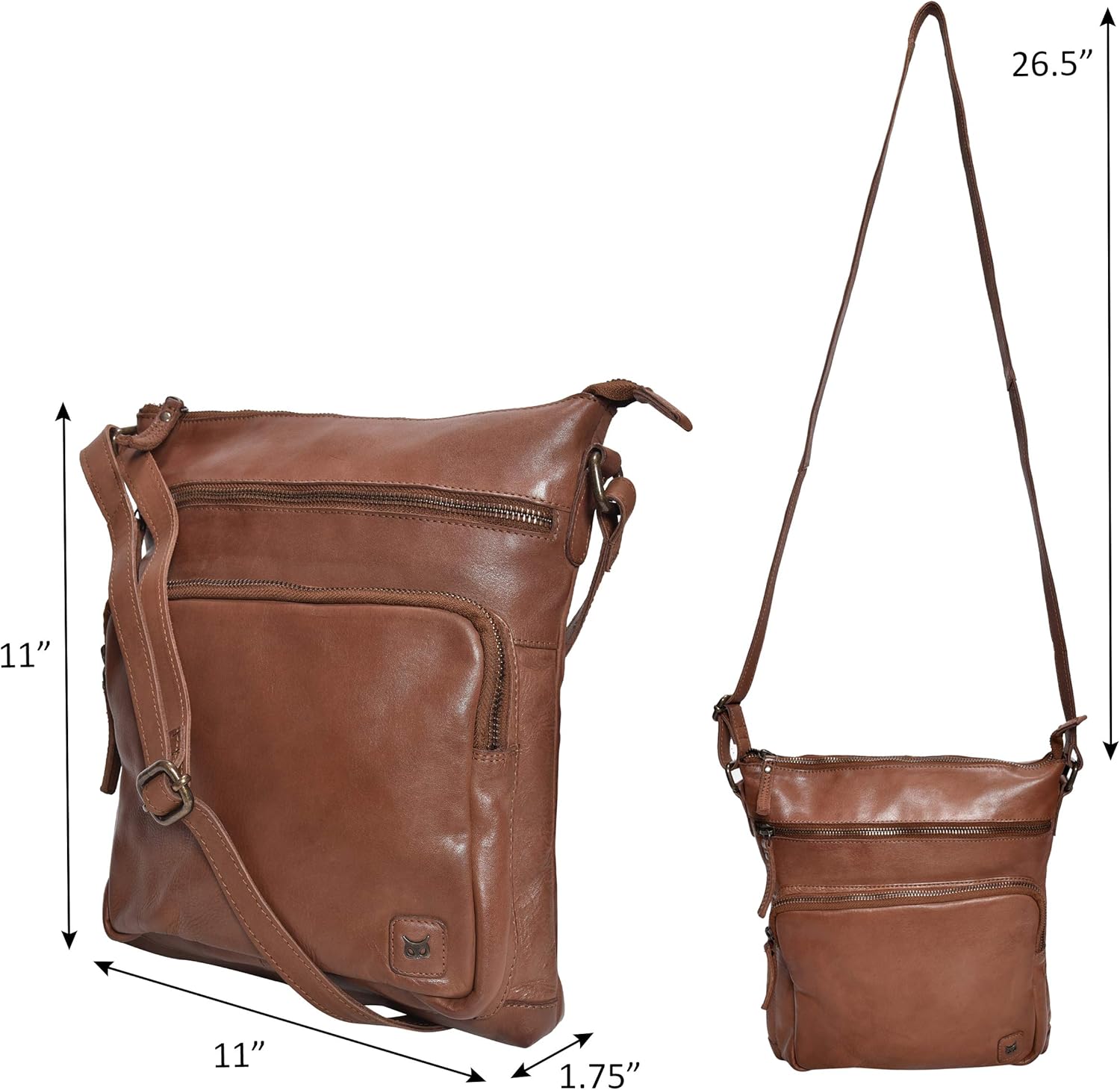 Genuine Leather Crossbody Bags for Women Handmade Sling Shoulder Purse Stylish Travel Handbag with Full Adjustable Strap - Image 4