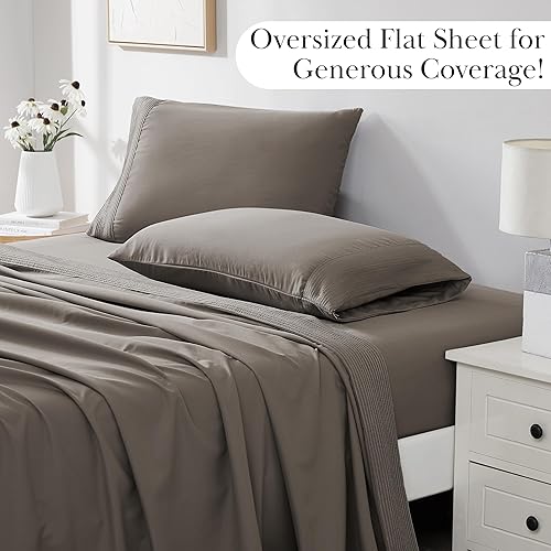 Vista 128 de Southshore Fine Linens®, juego de ropa de cama con bolsillo profundo Negro