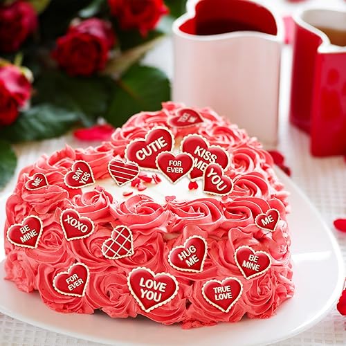 Miniatura 7 de JarThenaAMCS Molde de fondant para el día de San Valentín, molde de silicona con corazones de amor, para conversación, corazón, chocolate, caramelo,