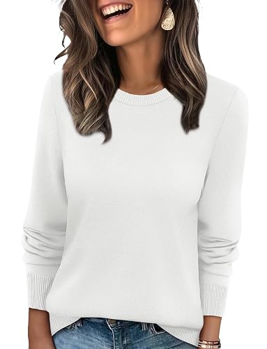 WIHOLL Sweaters for Women Lightweight Pullover Tops Long Sleeve Shirts