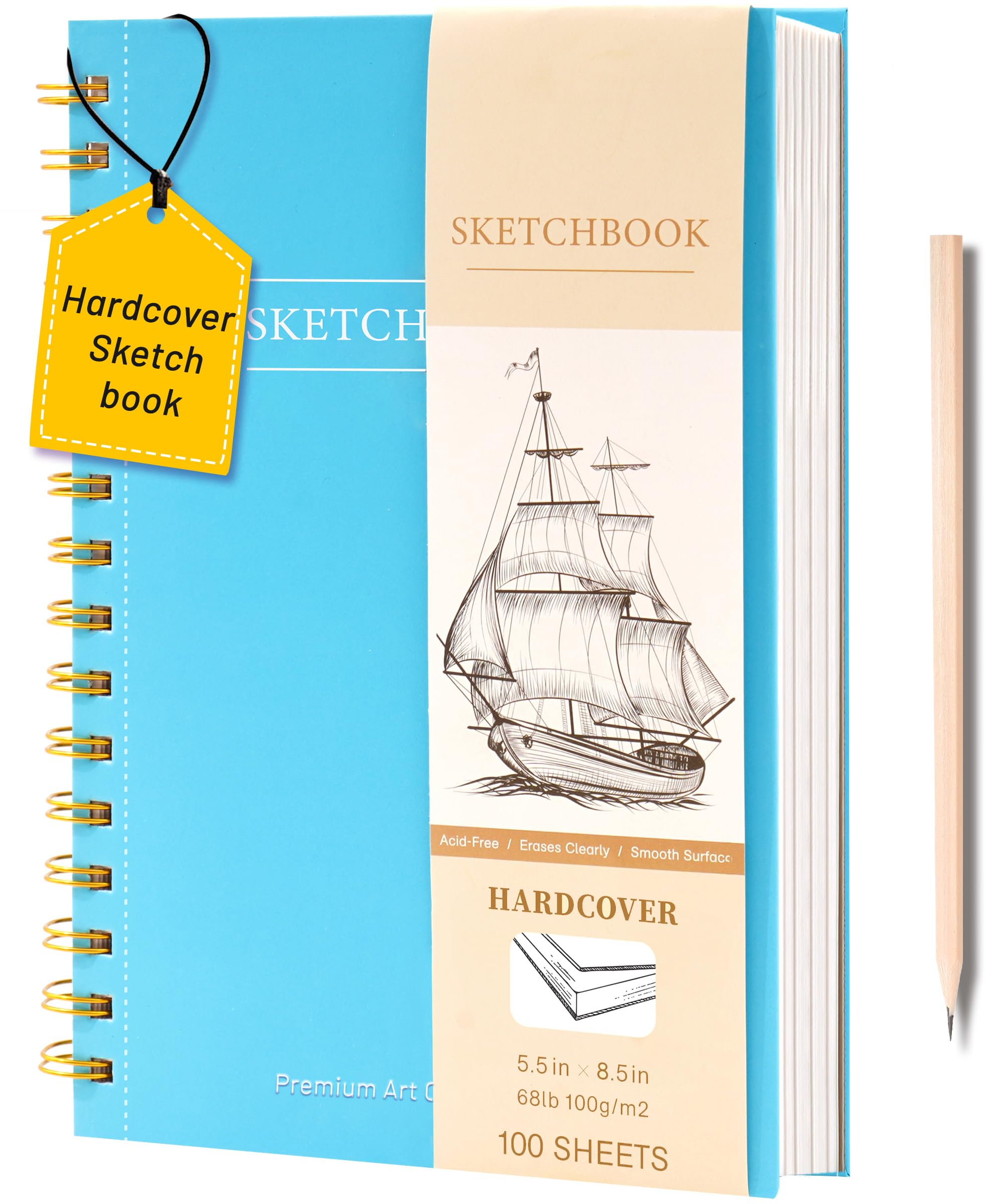 Yoment 9"x12" Hardcover Sketchbook - 120 Pages -13 Yoment 9"x12" Hardcover Sketchbook - 120 Pages -13