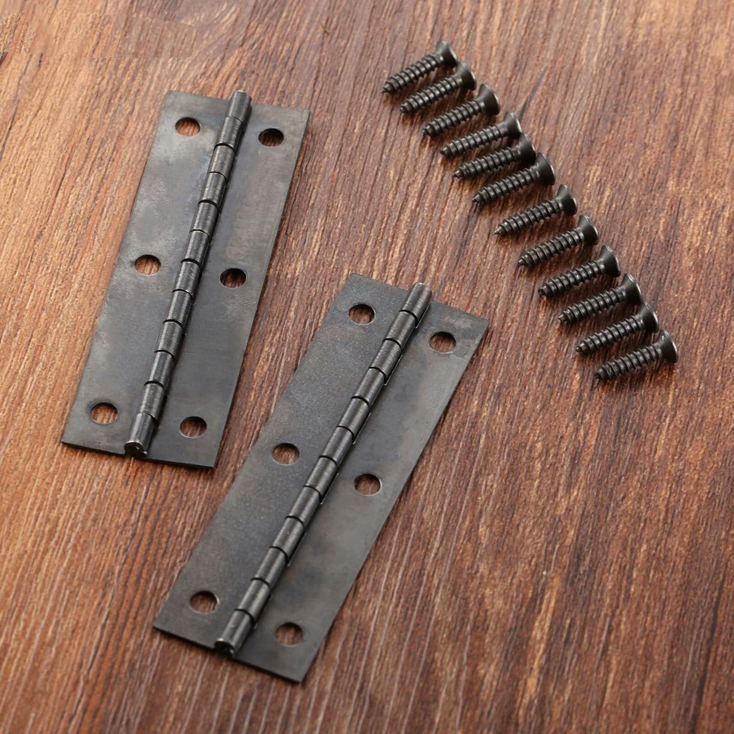 2Pcs Black Kitchen Cabinet Door Hinges Furniture Accessories Jewelry Boxes Decorative Hinges Furniture Hardware 75 * 24mm