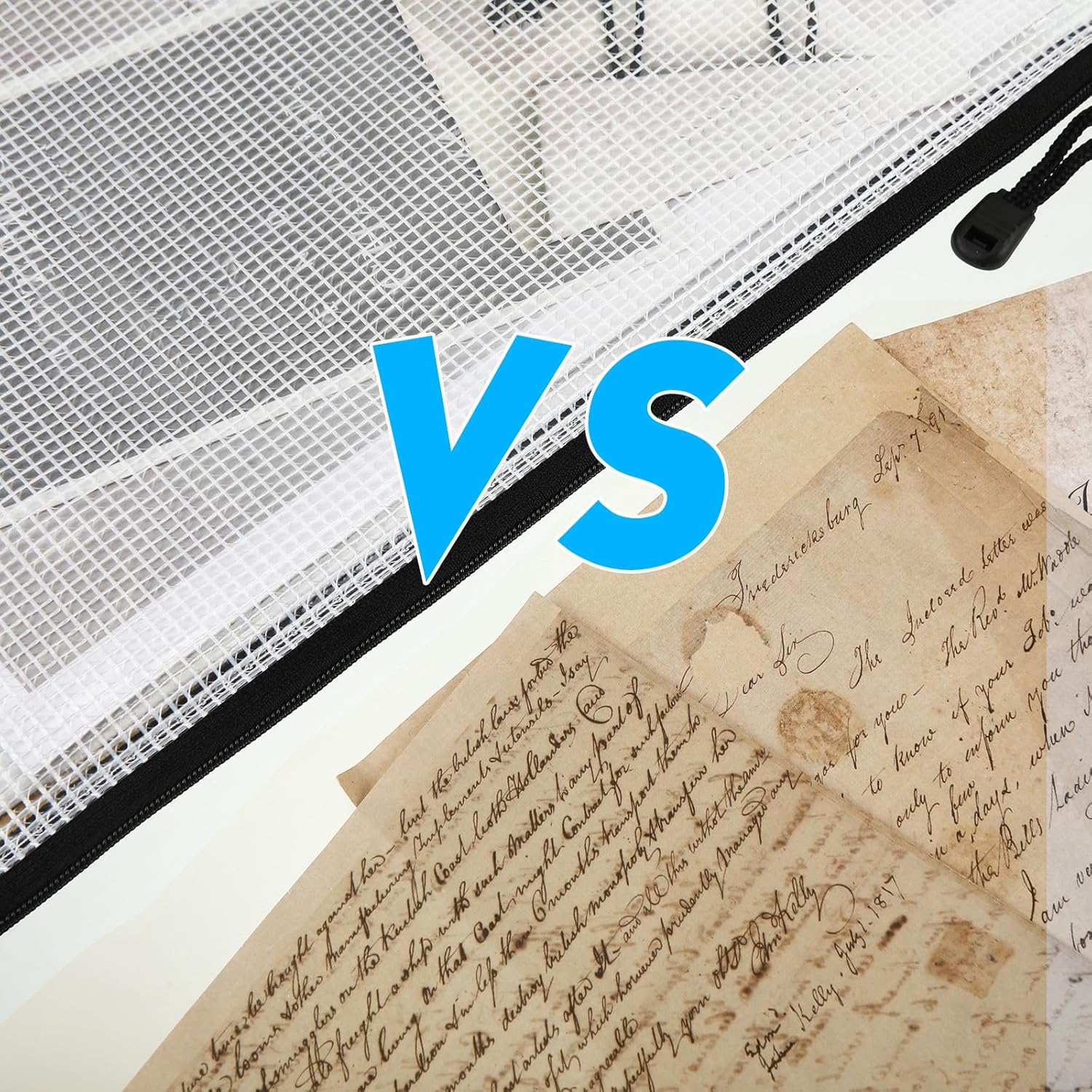 Zhehao 100 Pcs A4 Mesh Zipper Pouch Bag Bulk Mesh Pouch with Zipper Waterproof Clear Storage Bag for School Office Supplies Cosmetics Travel(A4(13.19 x 9.45 in),Multi Color) - Image 4