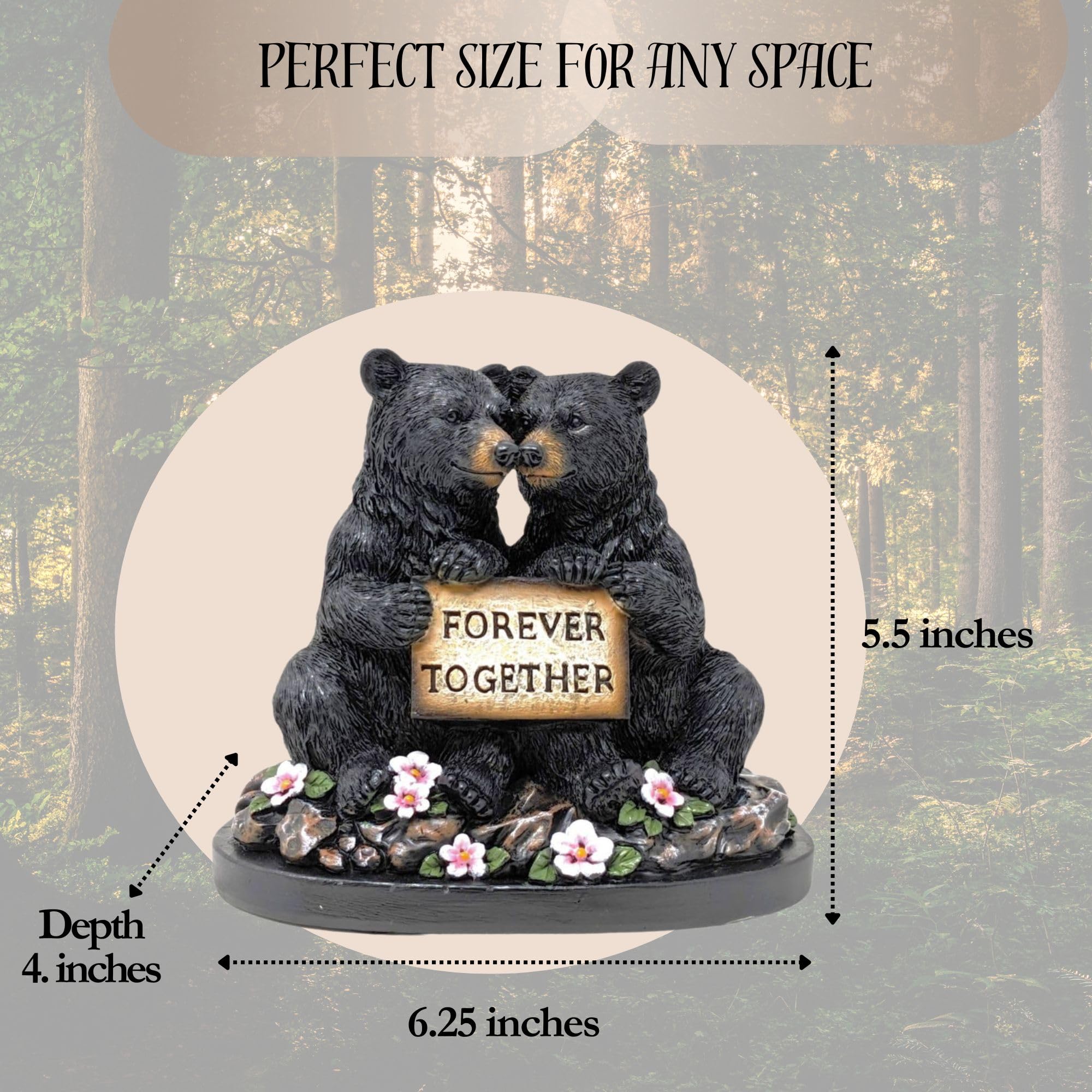 Amazon.com: BestGiftEver Forever Together Kissing Bear Figurine