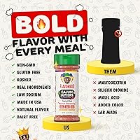 Vista 3 de Flavor God Mezcla de condimentos para amantes de cajún, mezcla natural de especias saludables para asar pollo, carne de res, mariscos, verduras