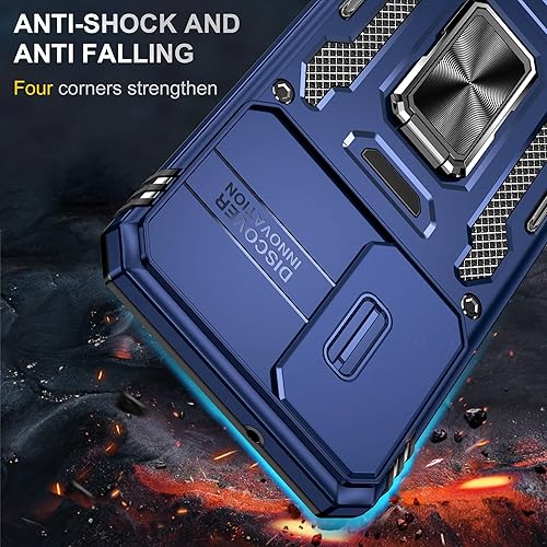 Miniatura 5 de Asuwish Funda para teléfono Samsung Galaxy S23 Plus S23+ 5G con protector de pantalla de vidrio templado y cubierta deslizante para cámara con