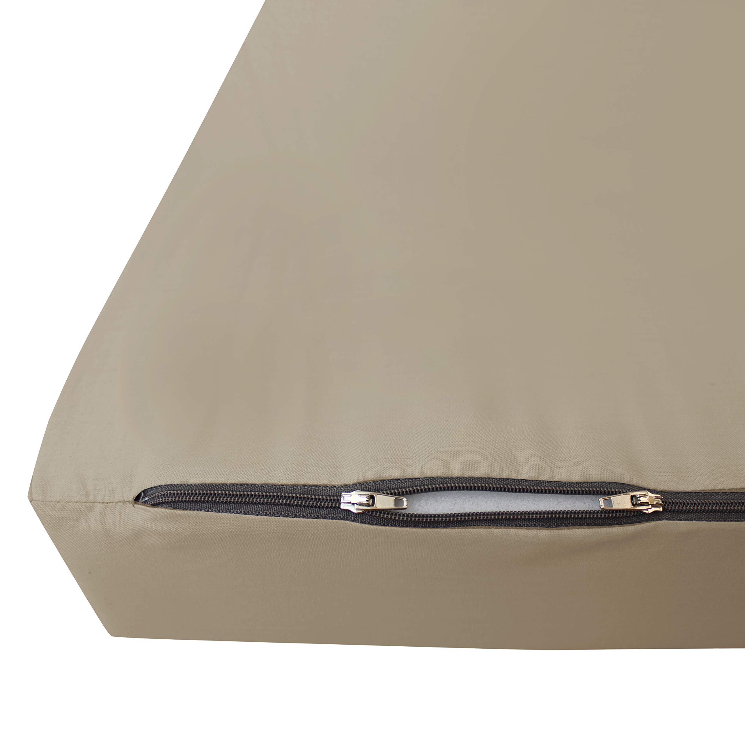 Herlag Materasso Pieghevole Senior (Colore Beige, Dimensioni 195 x 85 x 10 cm, Materasso Pieghevole, Rivestimento Lavabile) P05010-2072