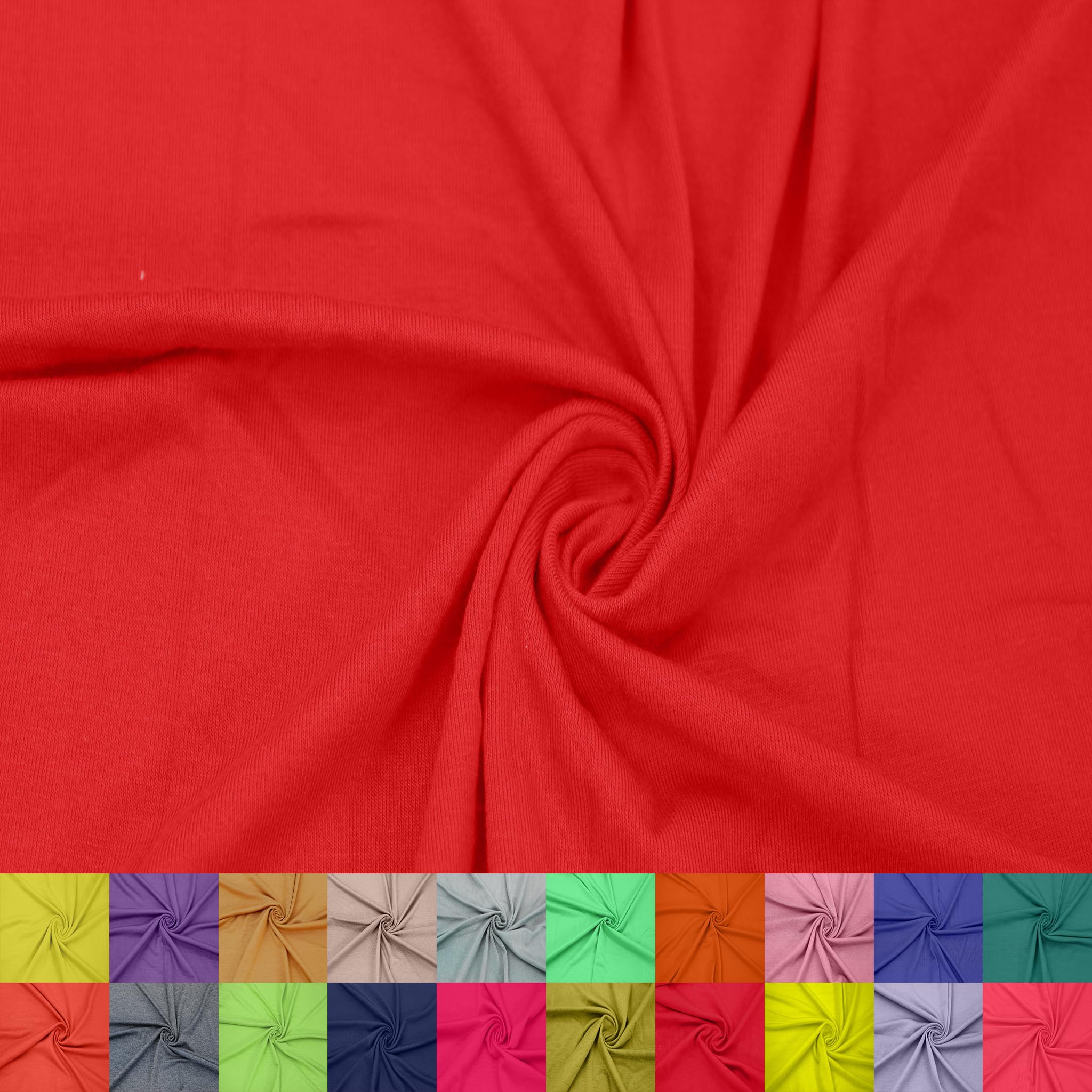 60" Wide Rayon Spandex Jersey Knit Fabric by The Yard - 4-Way Stretch, 200GSM, Medium Weight -Soft & Breathable - Apparel, Accessories, Maternity & Decorations — view 55