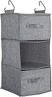 Vista 46 de Household Essentials Organizador colgante de mezcla de algodón con 3 estantes de almacenamiento, mezclilla