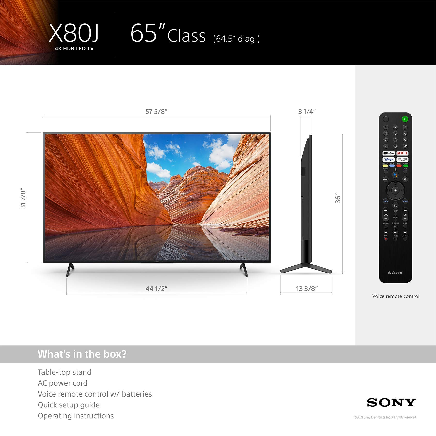 【らっきょうさん専用】SONY KD-65X80J 65インチ Amazon.com: Sony KD65X80J 65