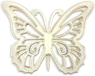 Teton Home WD-025 Wood Butterfly Wall DÃ©cor, White