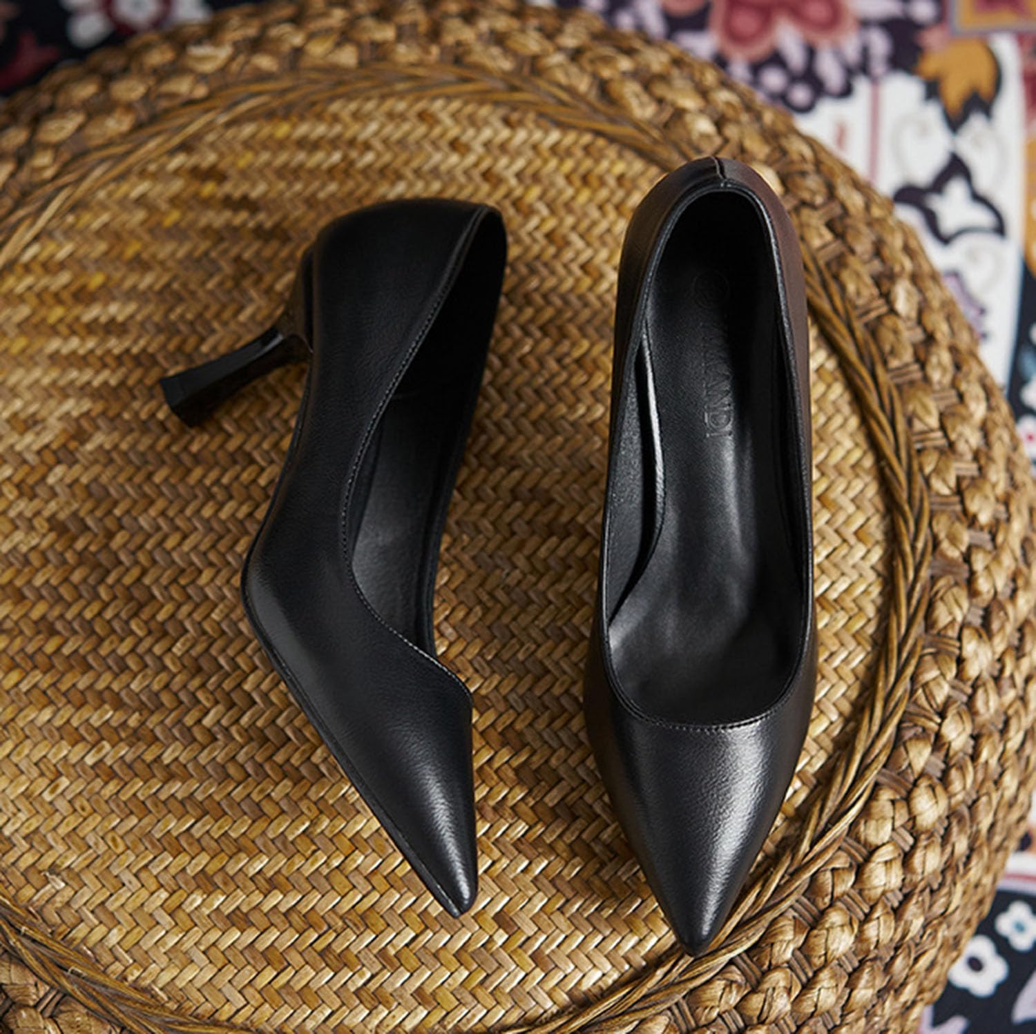 Scarpe da Donna con Tacco a Spillo, Punta Chiusa, Slip-on, in Similpelle, per Matrimonio, Festa, Ufficio e Lavoro