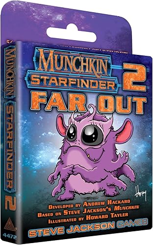 Miniatura 1 de Steve Jackson Games Munchkin Starfinder 2  Juego Far Out (expansión)  56 cartas  Juego para adultos, niños y familia  Juego de rol de aventura de