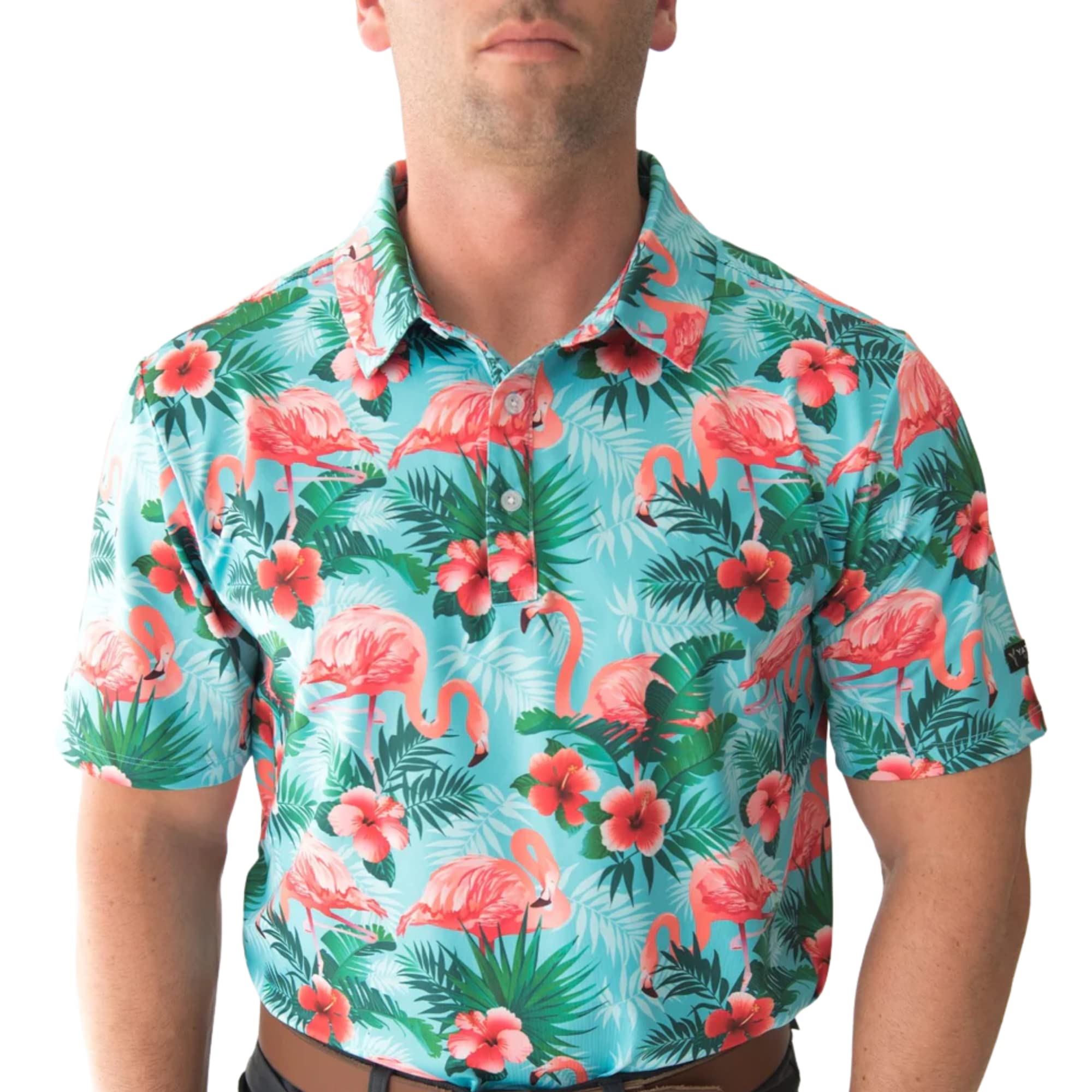 YATTA GOLF - Mens Golf Shirt Moisture Wicking Quick-Dry Short Sleeve - Standout Performance Casual Polo Shirts for Men