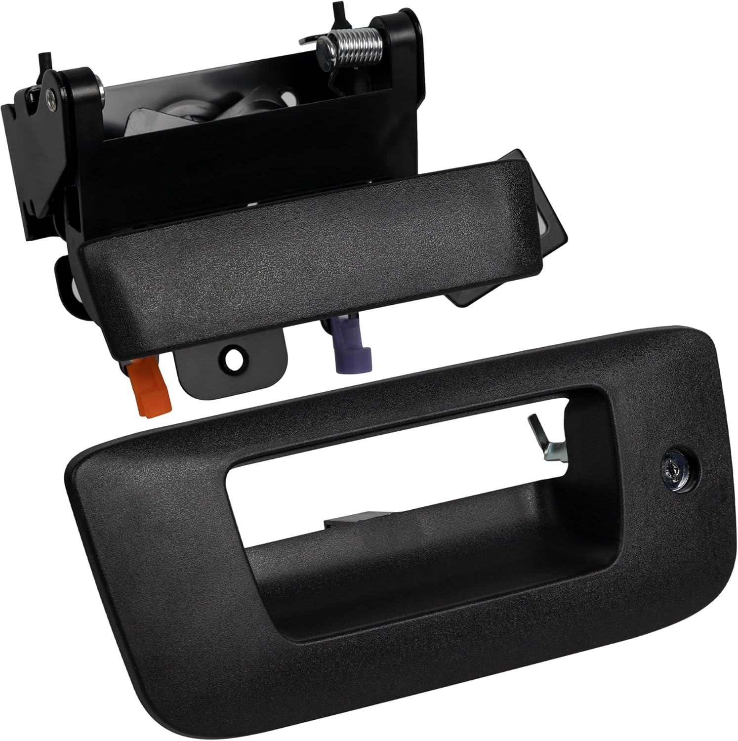 Avsty Tailgate Handle Bezel with Camaro for Chevy Silverado