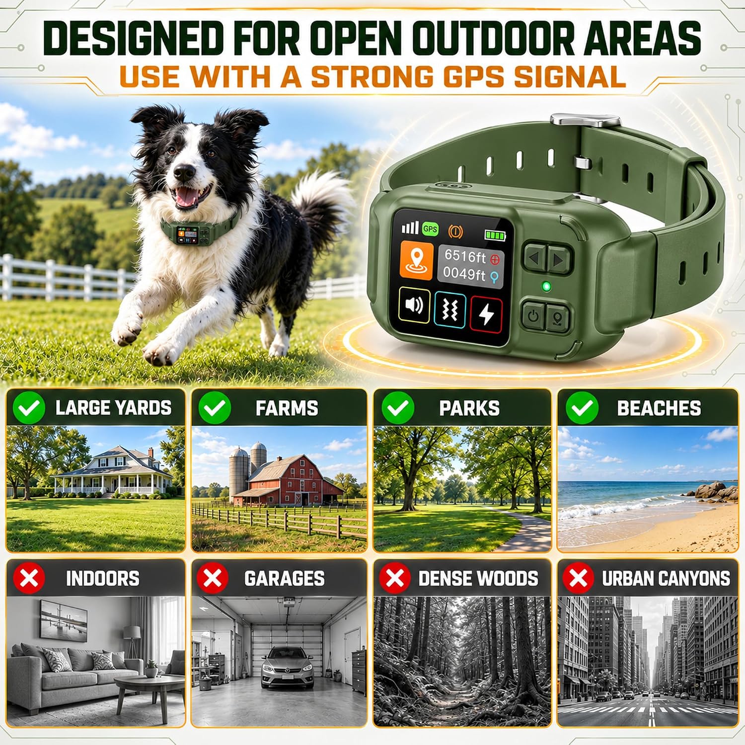RPZ GPS Dog Collar Fence System, Dog Fence Collar, Pet Safe Collar image 5
