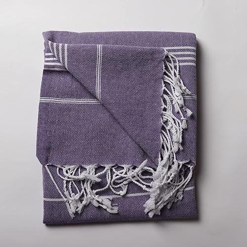 Miniatura 3 de PÜSKÜL - Juego de 6 toallas turcas de playa, regalos de despedida de soltera, toalla de algodón turco de gran tamaño 39 x 70 pulgadas, regalos de