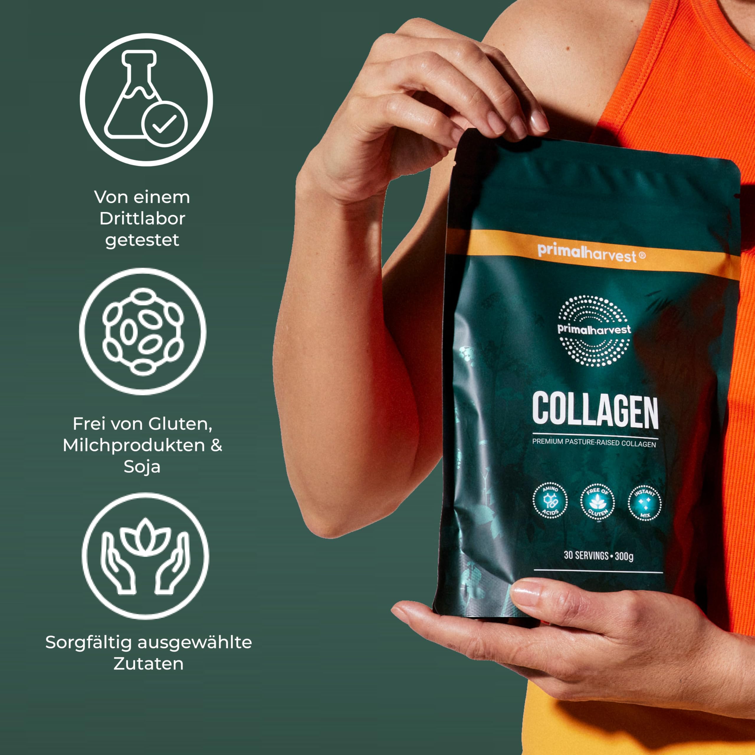Primal Collagen – Tägliches Pulver, milch- & glutenfrei, geschmacksneutral