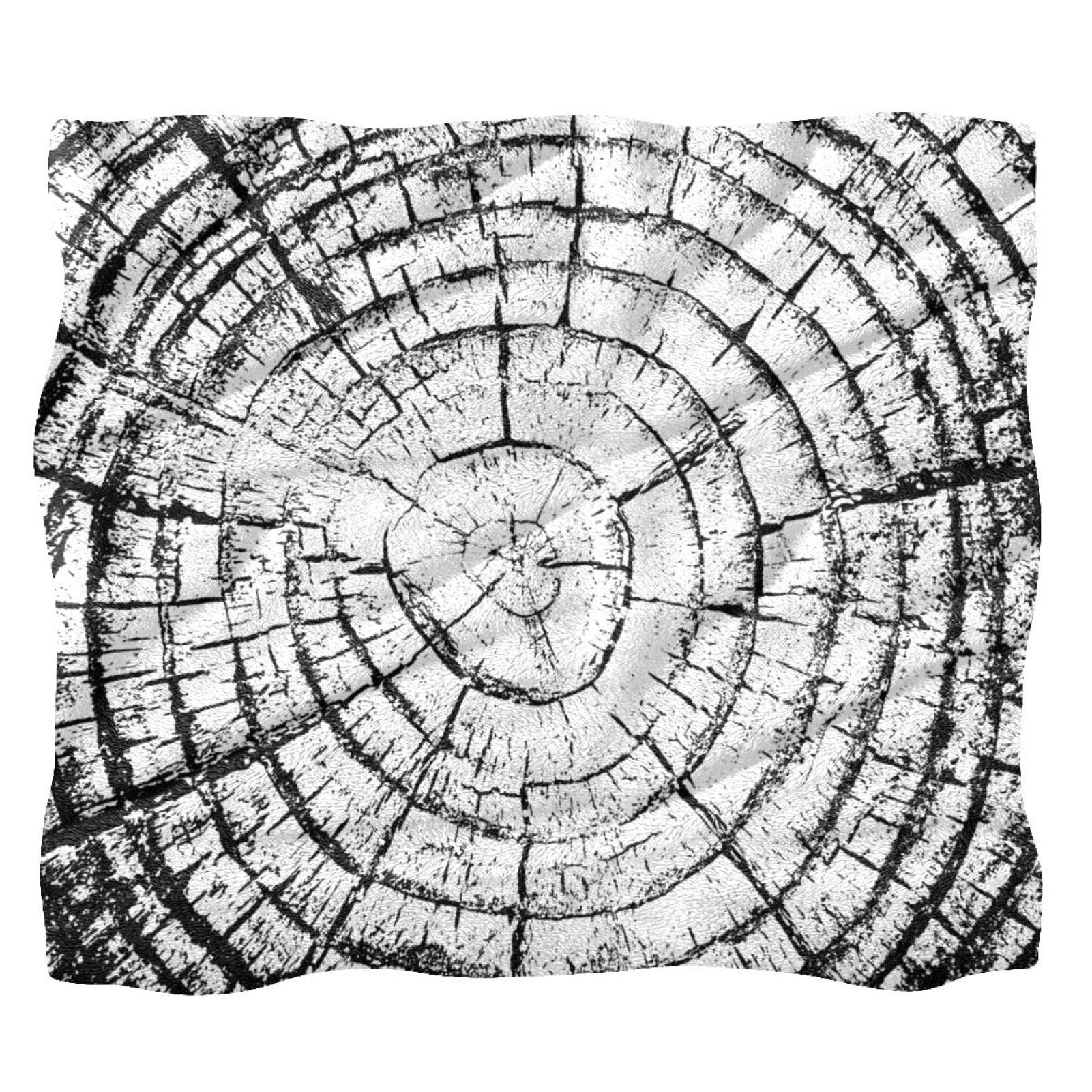 Couverture polaire confortable pour des moments chaleureux motif arbre