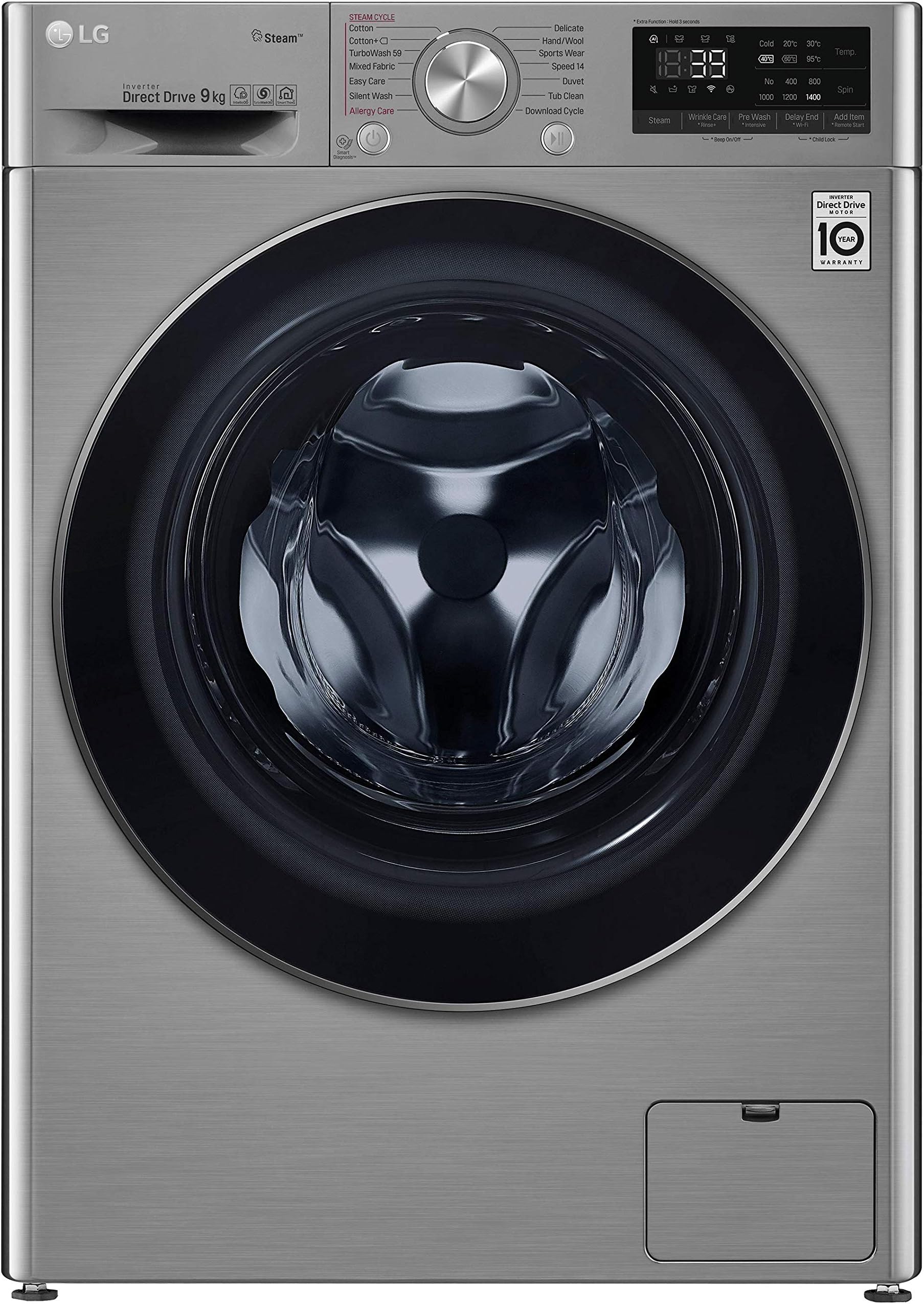 F4V709STS 9kg 1400rpm Washing Machine with Steam+