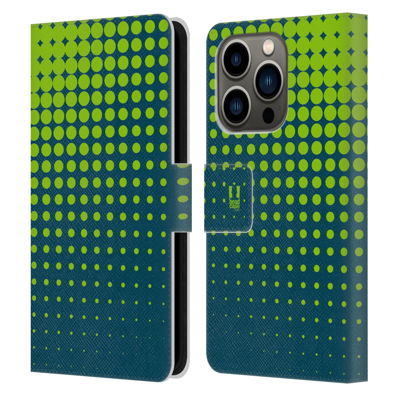Funda de cuero premium para iPhone 14 Pro Head Case Designs Lima 7