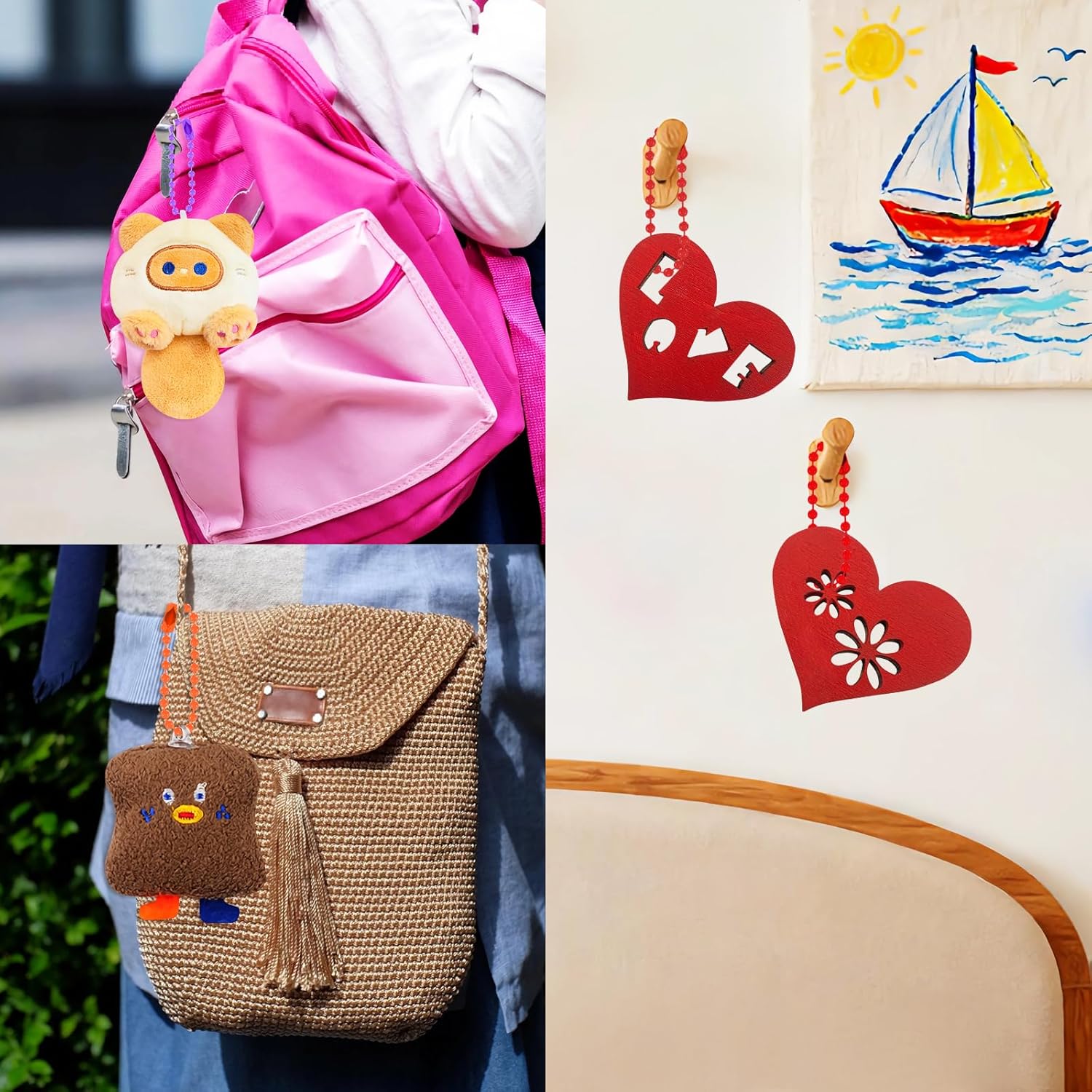 MixPeak 100-Pack 2.4 mm Ball Chain with Connectors,4 inch Colorful Bead Chains for Keychains Dog Tags Jewelry DIY,Mixed Colors,Storage Box Included - Image 5