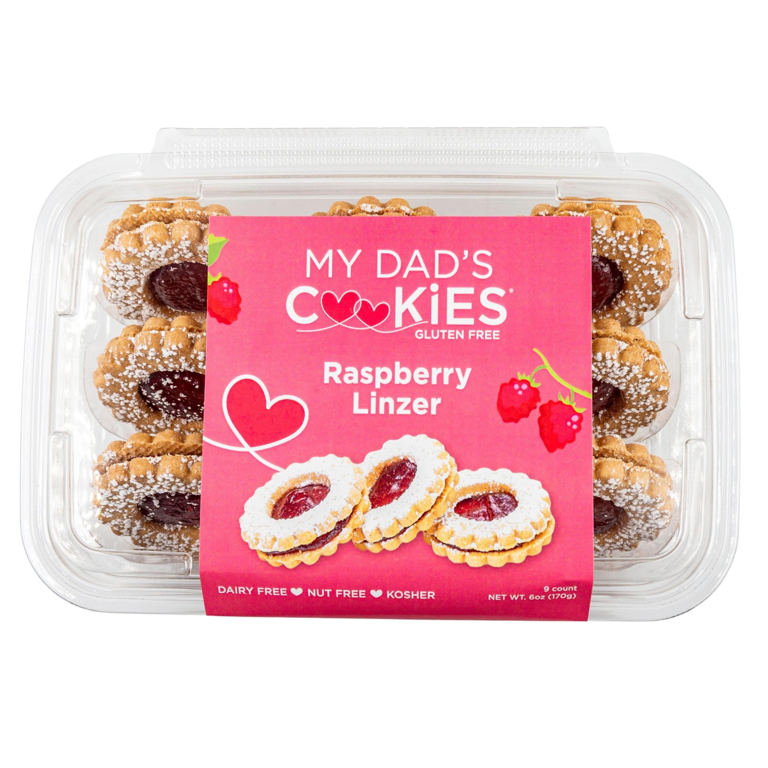 Amazon.com: My Dad's Cookies Gluten Free Raspberry Linzer Tart Jam
