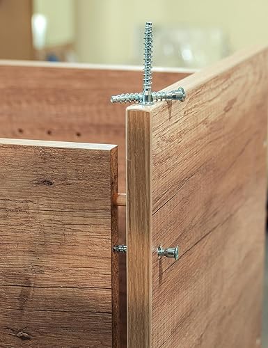 Miniatura 5 de Tornillos Confirmat, paquete de 100 unidades M5 x 1.890 in, juego de tornillos de conexión autoperforantes para muebles, resistentes y fáciles de