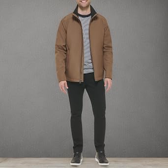 Calvin Klein Men's Stand Collar Poly Jacket