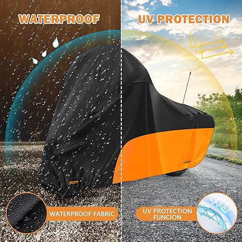 Miniatura 4 de Funda para motocicleta, con rejillas de ventilación, para diferentes modelos de Touring Harley Davidson Road King, Road Glide, Street Glide, Electra