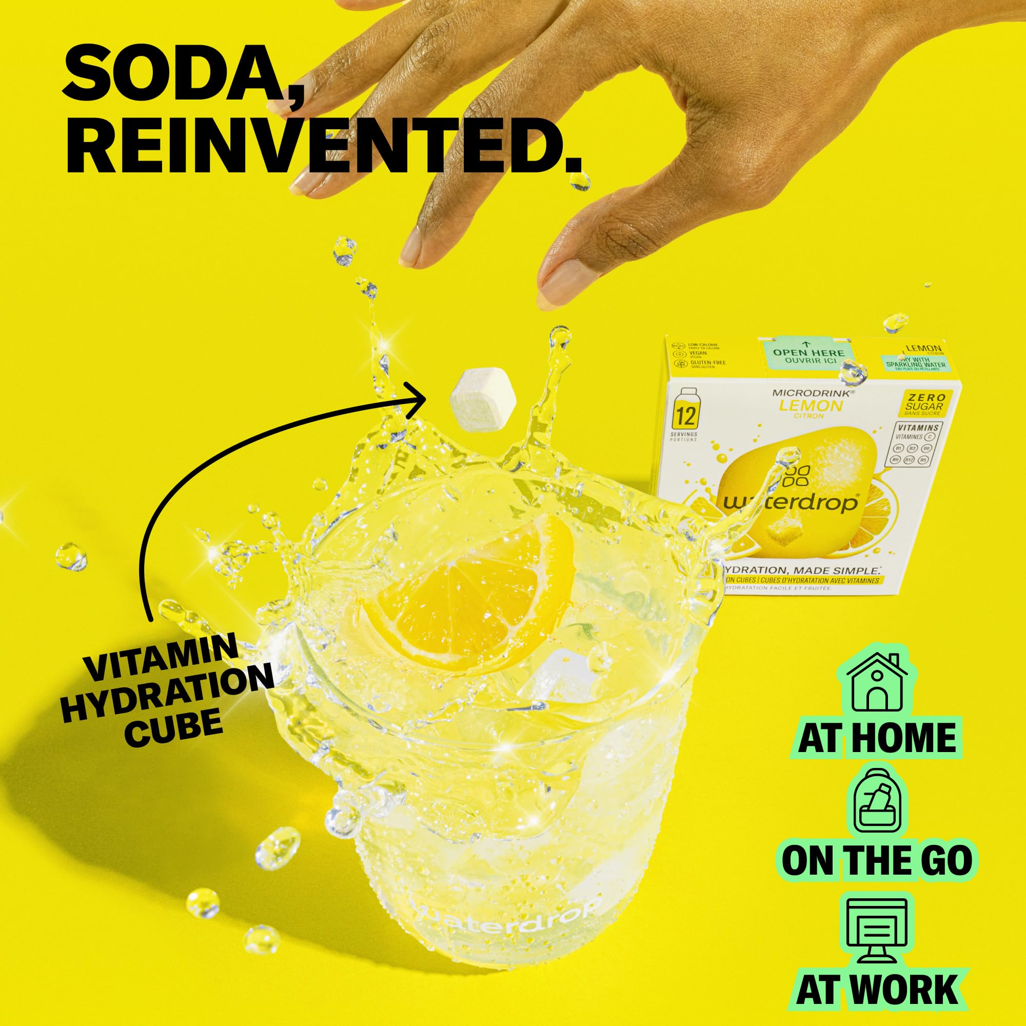 Hidrop ミリ エイチードロップ C 50ml Amazon.com: Waterdrop Hydration Cubes with Vitamin C, B3, B5