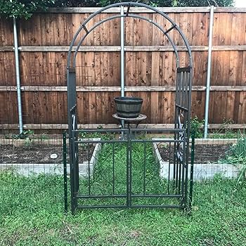 大型ガーデンアーチ、金属パーゴラアーバーローズアーチトレリス、屋外、庭、通路、登山植物用装飾ワイヤー格子 (Color : Whit Amazon.co.jp: ゲート付きメタルガーデンアーバー 屋外 ローズアーチウェイ トレリス パーゴラ 登山植物用 高耐久 装飾アーチフレーム 植物サポートラック  玄関用 : DIY・工具・ガーデン