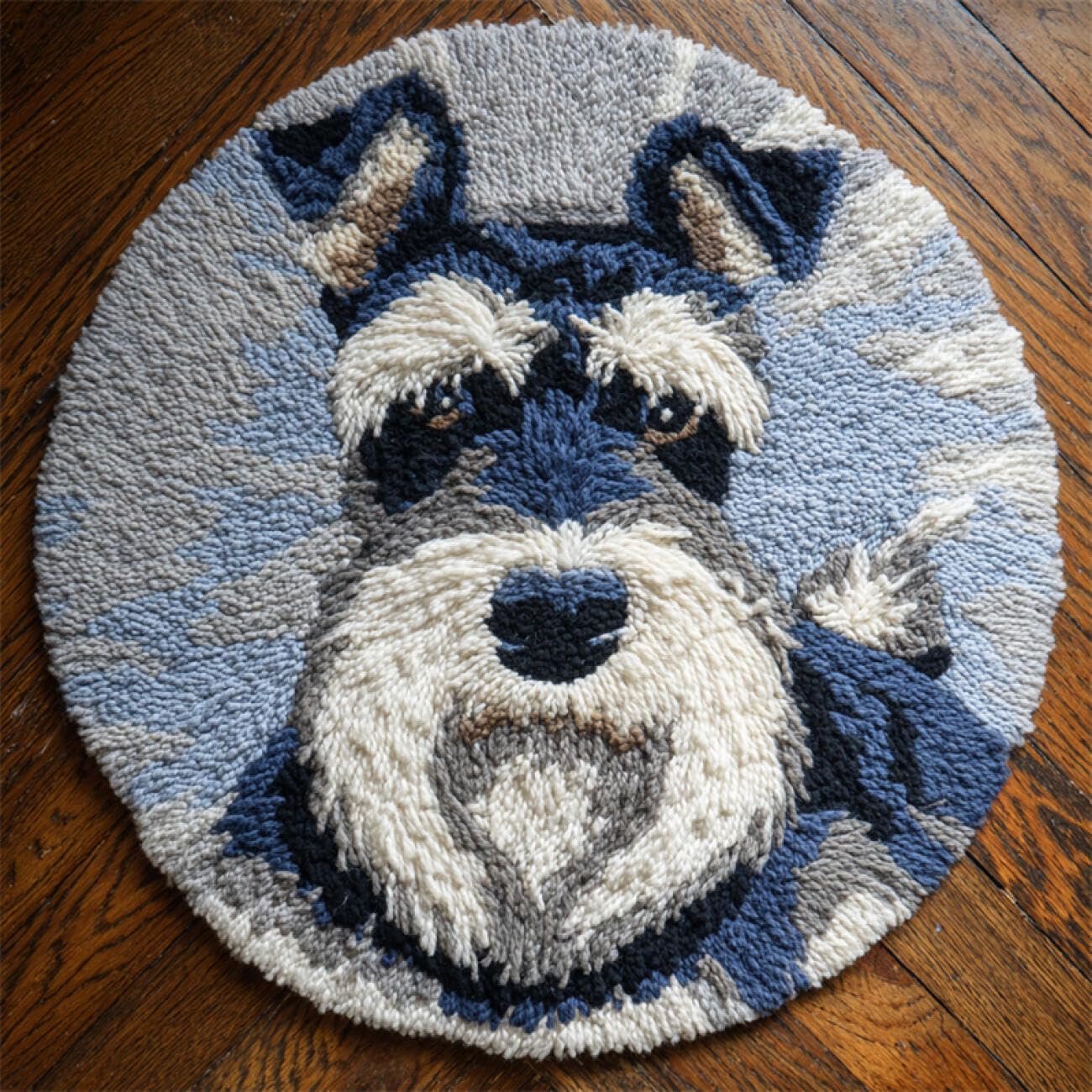Kitquiver P Tapestry Kits For Adults Cartoon Schnauzer 60X60cm