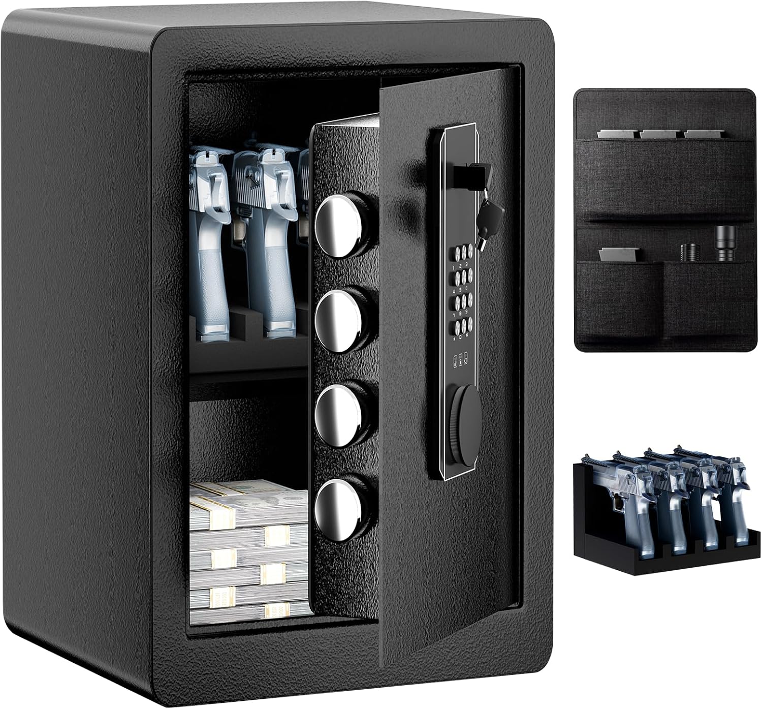 Amazon.com: 2.0 Cu ft Pistol Safes for Handgun with Pistol Rack Door ...