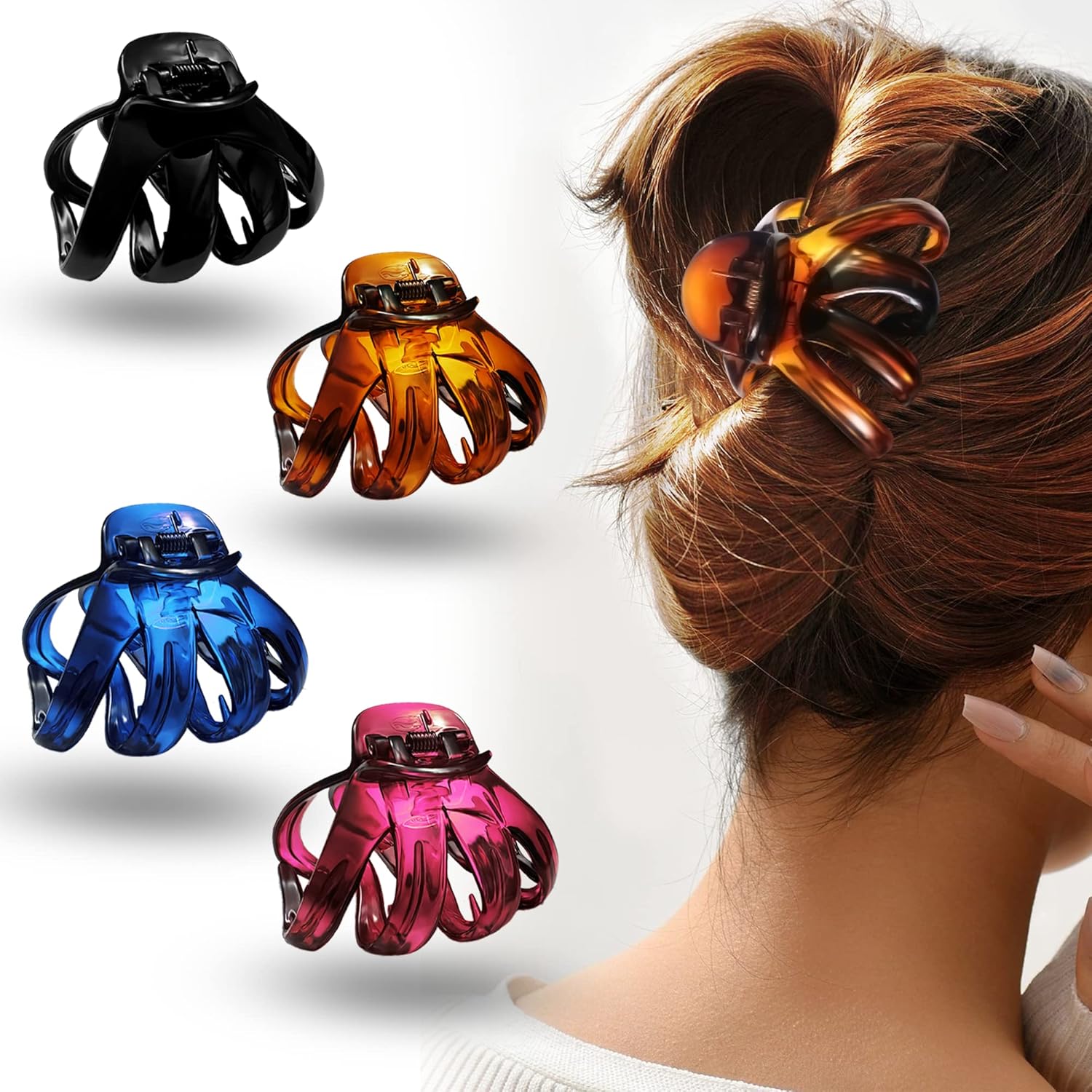 Sanas Hair Clips For Women's 4PC Hair Accessories For Women's Hair