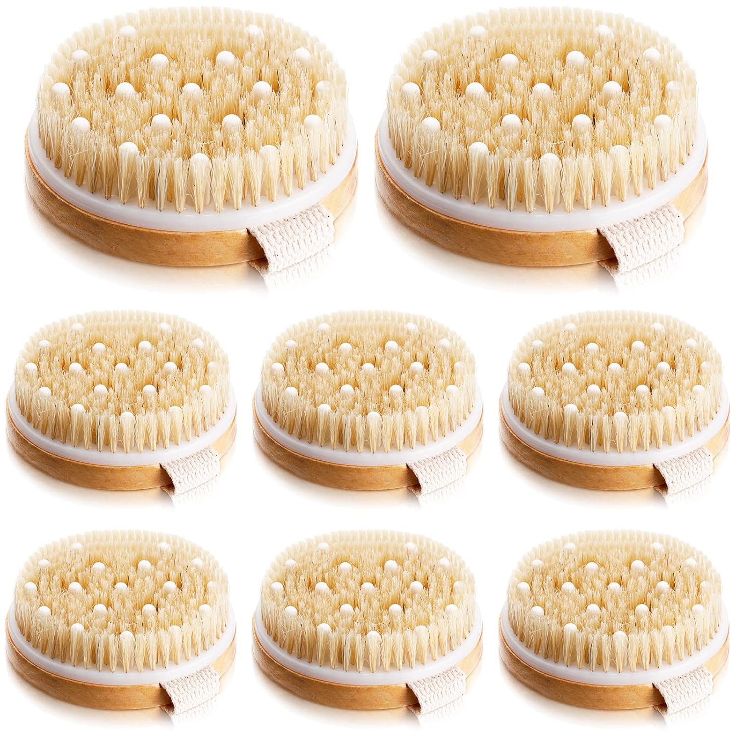 8 Pcs Dry Brushing Body Brush Exfoliating Brush Body